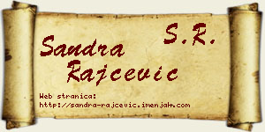Sandra Rajčević vizit kartica